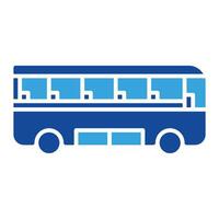 bus icoon vector of logo illustratie glyph kleur stijl