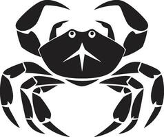 strand baas vector krab embleem schelp gepantserd held krab vector ontwerp