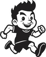 atletisch stormloop zwart vector logo voor mannetje loper snel momentum mannetje atleten zwart logo
