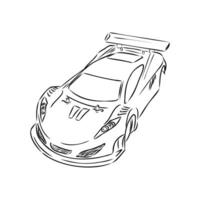 auto model- sport- vector schetsen