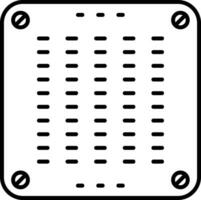 airconditioner lijn icoon vector