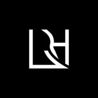 lh brief logo vector ontwerp, lh gemakkelijk en modern logo. lh luxueus alfabet ontwerp