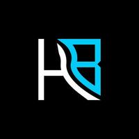 hb brief logo vector ontwerp, hb gemakkelijk en modern logo. hb luxueus alfabet ontwerp