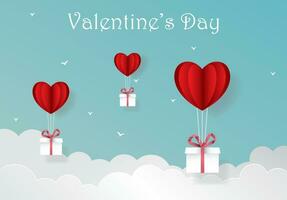 gelukkig valentijnsdag dag, liefde dag harten romantisch viering ontwerp. vector illustratie