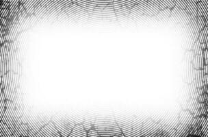 een zwart en wit beeld van een vingerafdruk grunge boorder kader vector, helling banier cirkel structuur frequentie, achtergrond banier abstract plein patroon cirkel kader vector