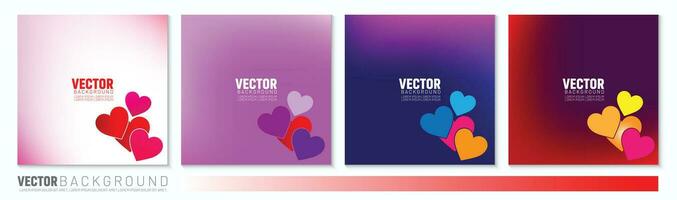 Valentijnsdag dag helling achtergrond. voor sociaal media en af en toe post ontwerp met liefde symbolen vector