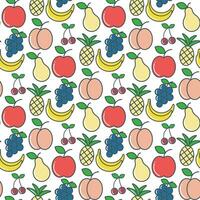 tropisch fruit achtergrond, vector illustratie