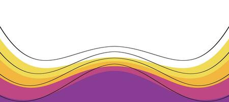 kleurrijk pastel golven met lijnen banier ontwerp achtergrond vector