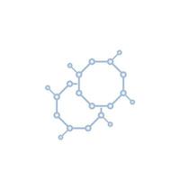 nano structuur vector pictogram