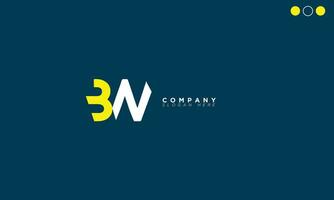 miljard alfabet brieven initialen monogram logo nb, b en n vector