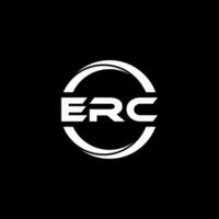 erc brief logo ontwerp, inspiratie voor een uniek identiteit. modern elegantie en creatief ontwerp. watermerk uw succes met de opvallend deze logo. vector