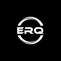 erq brief logo ontwerp, inspiratie voor een uniek identiteit. modern elegantie en creatief ontwerp. watermerk uw succes met de opvallend deze logo. vector