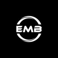 emb brief logo ontwerp, inspiratie voor een uniek identiteit. modern elegantie en creatief ontwerp. watermerk uw succes met de opvallend deze logo. vector