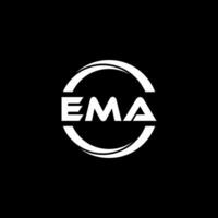 ema brief logo ontwerp, inspiratie voor een uniek identiteit. modern elegantie en creatief ontwerp. watermerk uw succes met de opvallend deze logo. vector