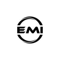 emi brief logo ontwerp, inspiratie voor een uniek identiteit. modern elegantie en creatief ontwerp. watermerk uw succes met de opvallend deze logo. vector