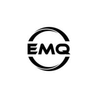 emq brief logo ontwerp, inspiratie voor een uniek identiteit. modern elegantie en creatief ontwerp. watermerk uw succes met de opvallend deze logo. vector