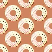 donut kleur dag chocola room voedsel patroon vector