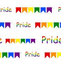 naadloos patroon voor lhbt, regenboog vlag en trots. vector illustratie