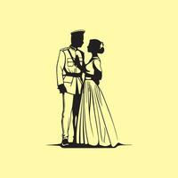 getrouwd vector illustratie, logo, ontwerp