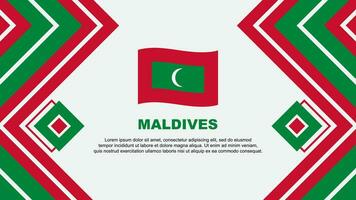 Maldiven vlag abstract achtergrond ontwerp sjabloon. Maldiven onafhankelijkheid dag banier behang vector illustratie. Maldiven ontwerp