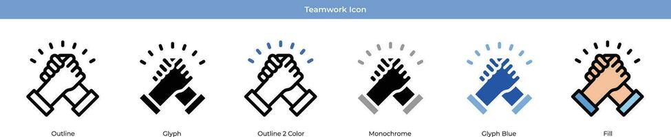 teamwerk pictogramserie vector