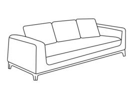 sofa lijn pictogrammen. meubilair ontwerp. verzameling van sofa illustratie. modern meubilair reeks geïsoleerd Aan wit achtergrond. vector