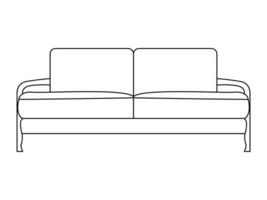 sofa lijn pictogrammen. meubilair ontwerp. verzameling van sofa illustratie. modern meubilair reeks geïsoleerd Aan wit achtergrond. vector