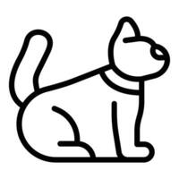 schattig puppy Speel icoon schets vector. hoektand school- vector