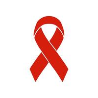 rood lintje. vector AIDS rood lint icoon, vector illustratie