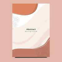 abstract vormen Hoes brochure folder sjabloon portret achtergrond vector