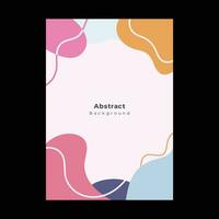 abstract vormen Hoes brochure folder sjabloon portret achtergrond vector