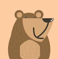 schattige beer doodle vector pictogram