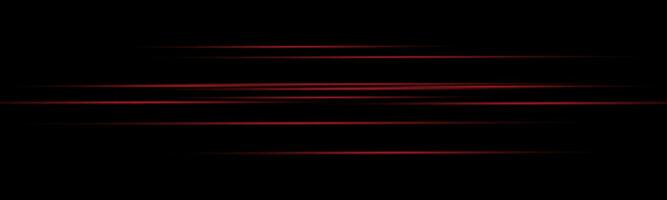 rood horizontaal snelheid licht lijnen. rood gloed gloed licht effect. vector illustratie.