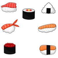 vector illustratie set sushi