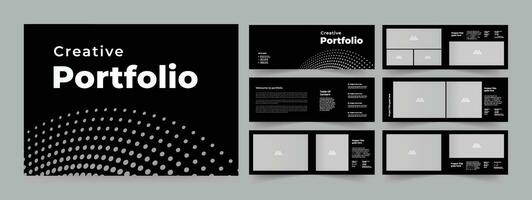 portefeuille architectuur portefeuille lay-out ontwerp vector