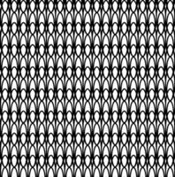 vector meetkundig naadloos patroon van zwart concentrisch ovalen Aan een wit achtergrond