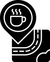 koffie glyph-pictogram vector