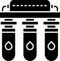 water luchtreiniger glyph icoon vector