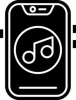 muziek glyph icoon vector