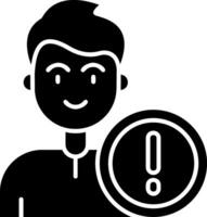 fout glyph-pictogram vector