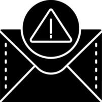 waarschuwing glyph-pictogram vector