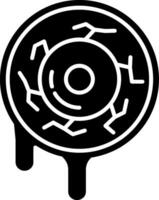 ogen glyph icoon vector