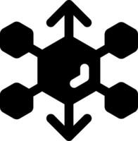 3d schaal glyph icoon vector