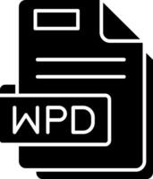 wpd glyph icoon vector