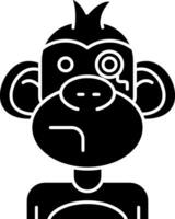 monocle glyph icoon vector