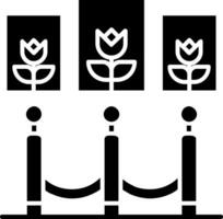 barrière glyph icoon vector