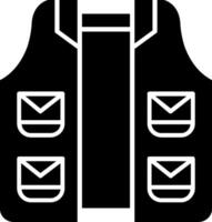 vest glyph icoon vector