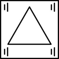 driehoek lijn icoon vector