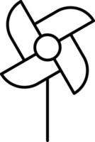 pinwheel lijn icoon vector