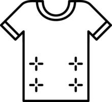 hemd lijn icoon vector